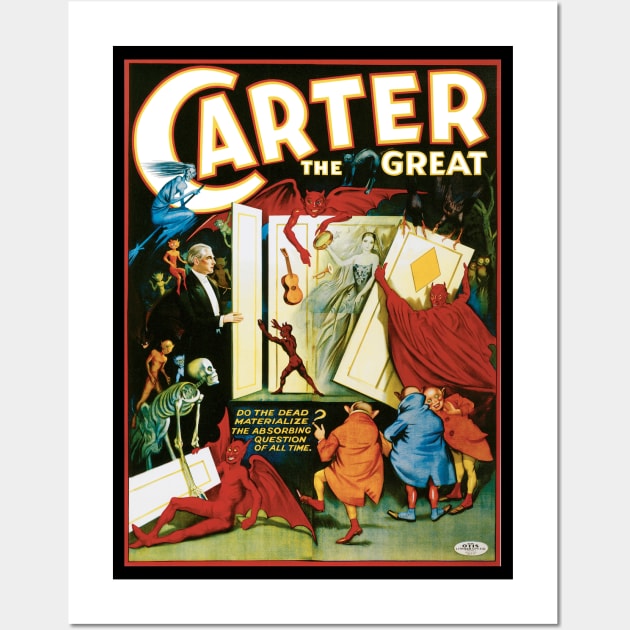 Vintage Magic Poster Art, Carter the Great Wall Art by MasterpieceCafe